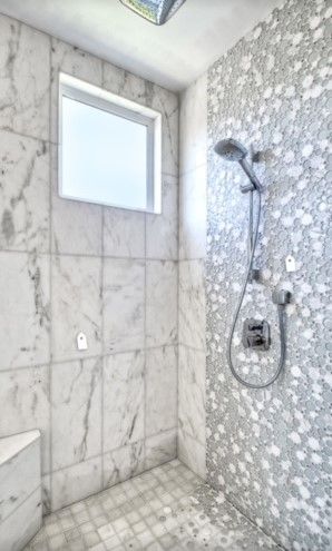 Marble shower remodel