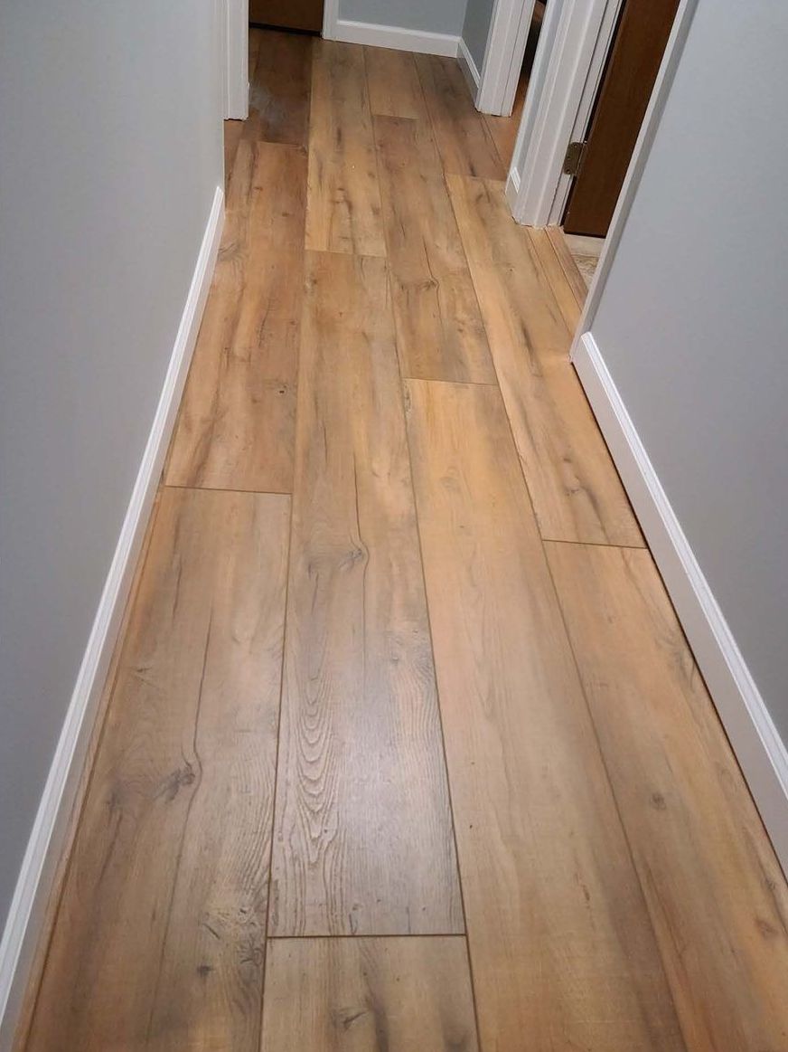 Hardwood plank flooring install