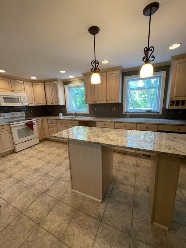 Bright white kitchen remodel